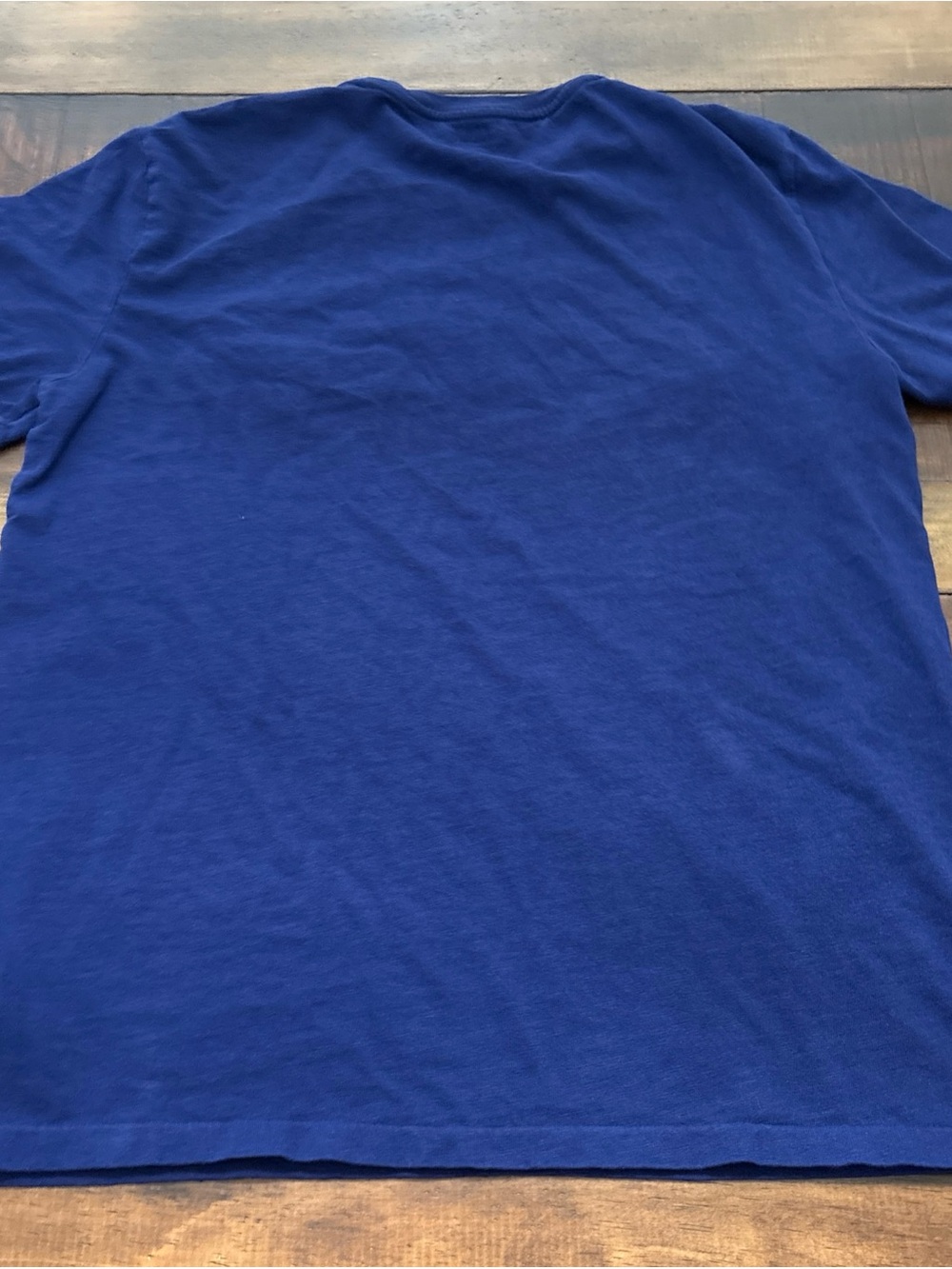 Polo Ralph Lauren Shirt Men’s L Blue Custom Fit Polo Logo Spellout Tee - Picture 2 of 5
